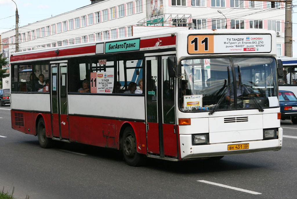 Vladimir region, Mercedes-Benz O405 # ВН 431 33