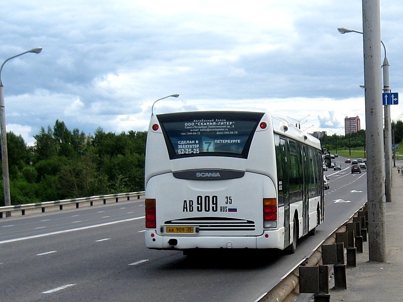 Вологодская область, Scania OmniLink I (Скания-Питер) № АВ 909 35