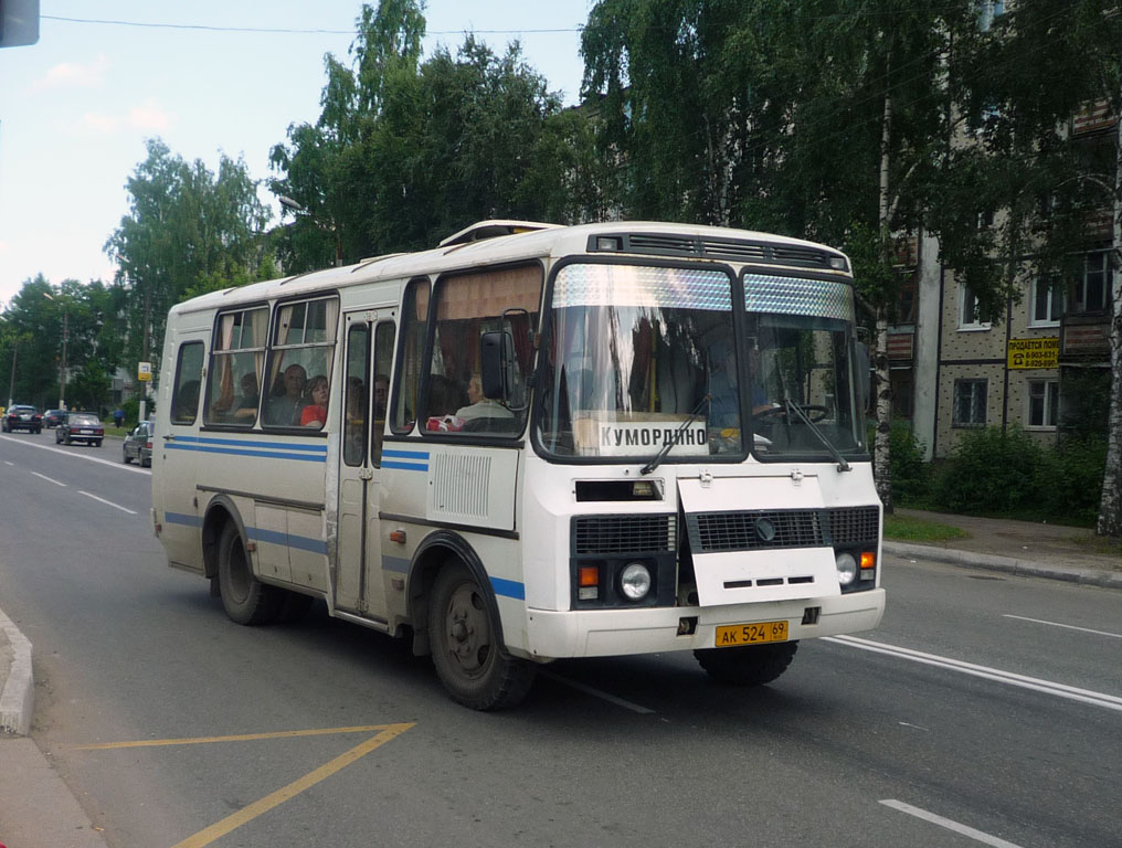 Тверская область, ПАЗ-32053 № АК 524 69