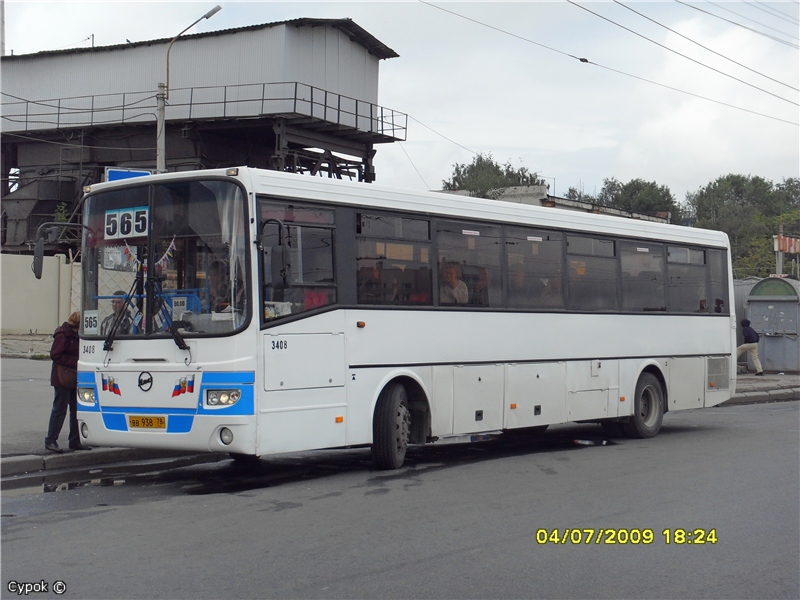 Санкт-Петербург, ЛиАЗ-5256.23-01 (ГолАЗ) № 3408