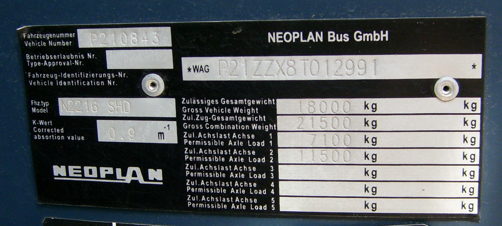 Самарская область, Neoplan P21 N2216SHD Tourliner SHD № ВС 258 63