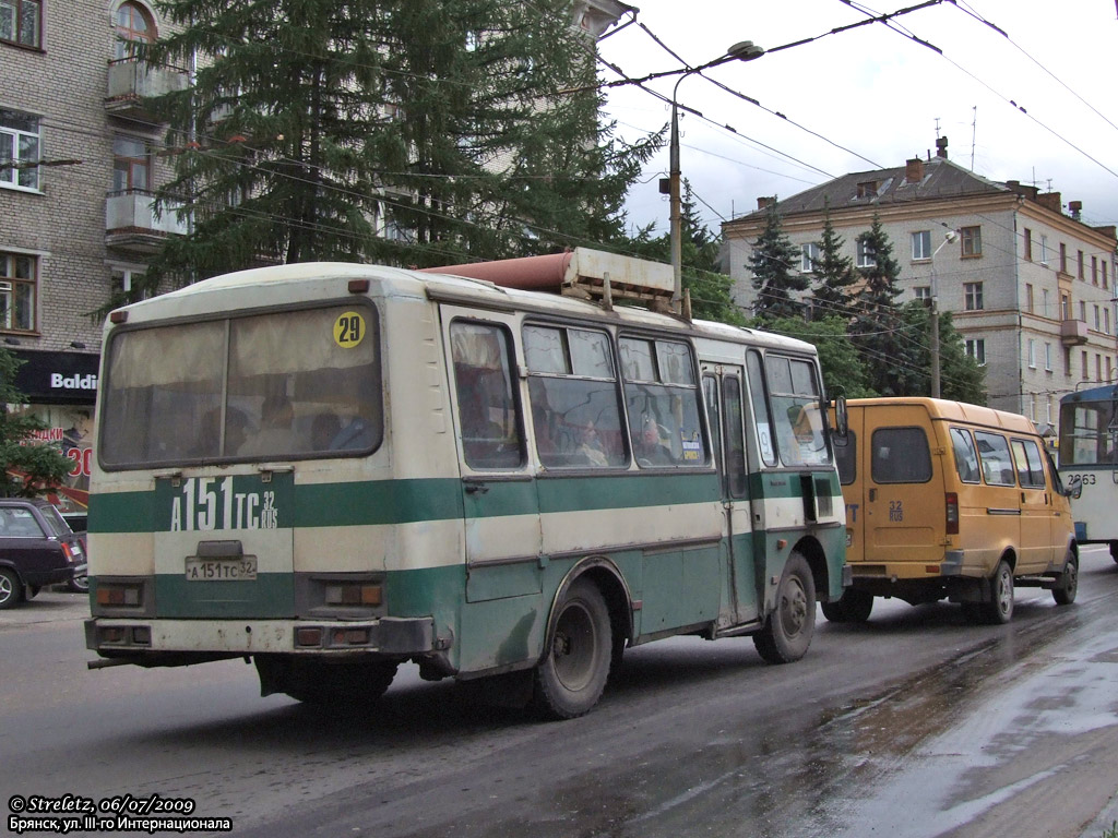 Брянская область, ПАЗ-3205-110 № А 151 ТС 32