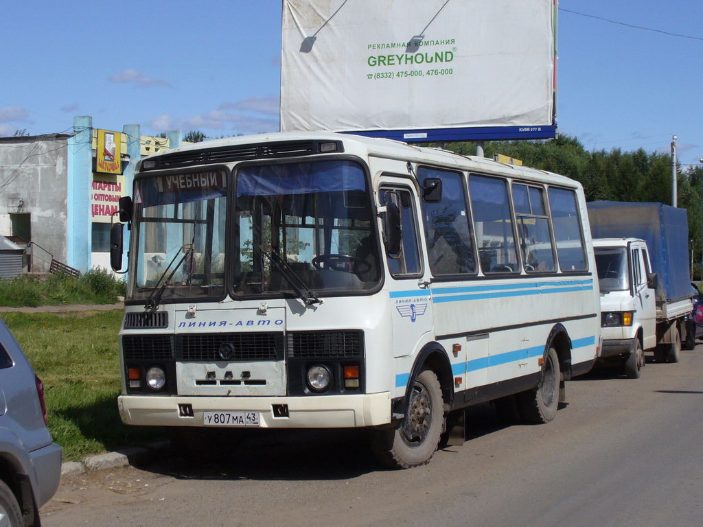 Кировская область, ПАЗ-32054 № У 807 МА 43