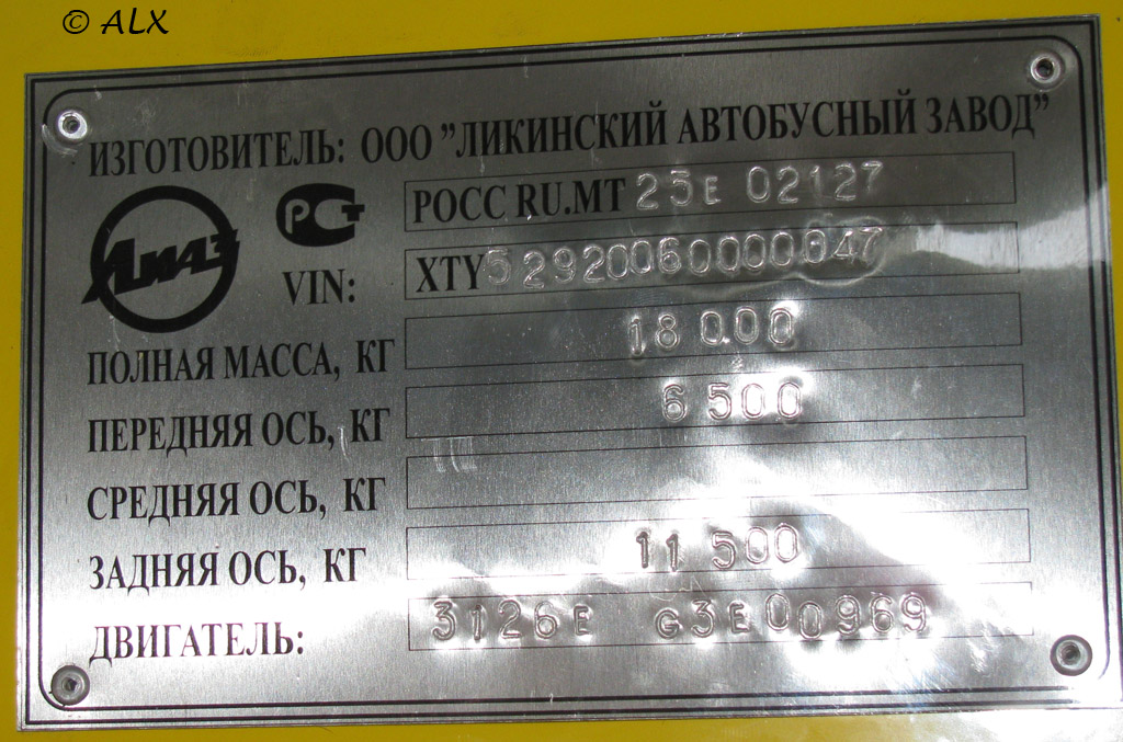 Воронежская область, ЛиАЗ-5292.00 № ВА 176 36