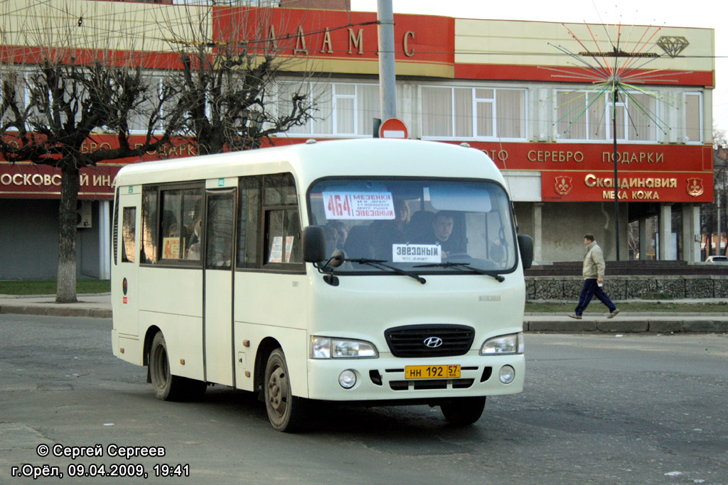 Орловская область, Hyundai County SWB (РЗГА) № НН 192 57