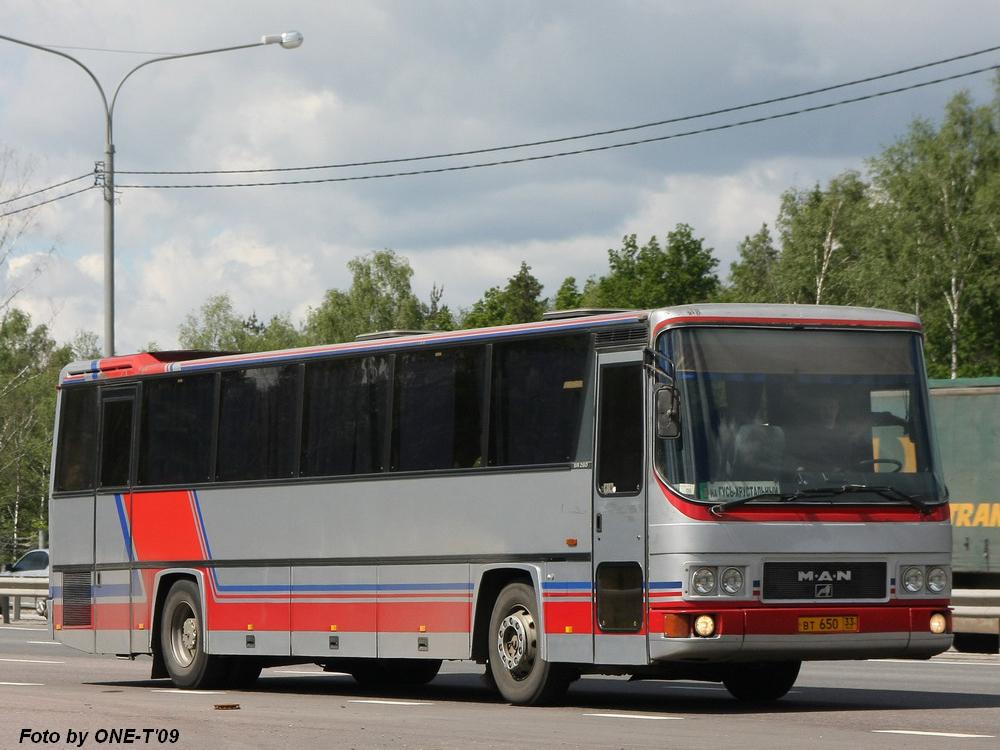 Владимирская область, MAN 880 292R/FR № ВТ 650 33