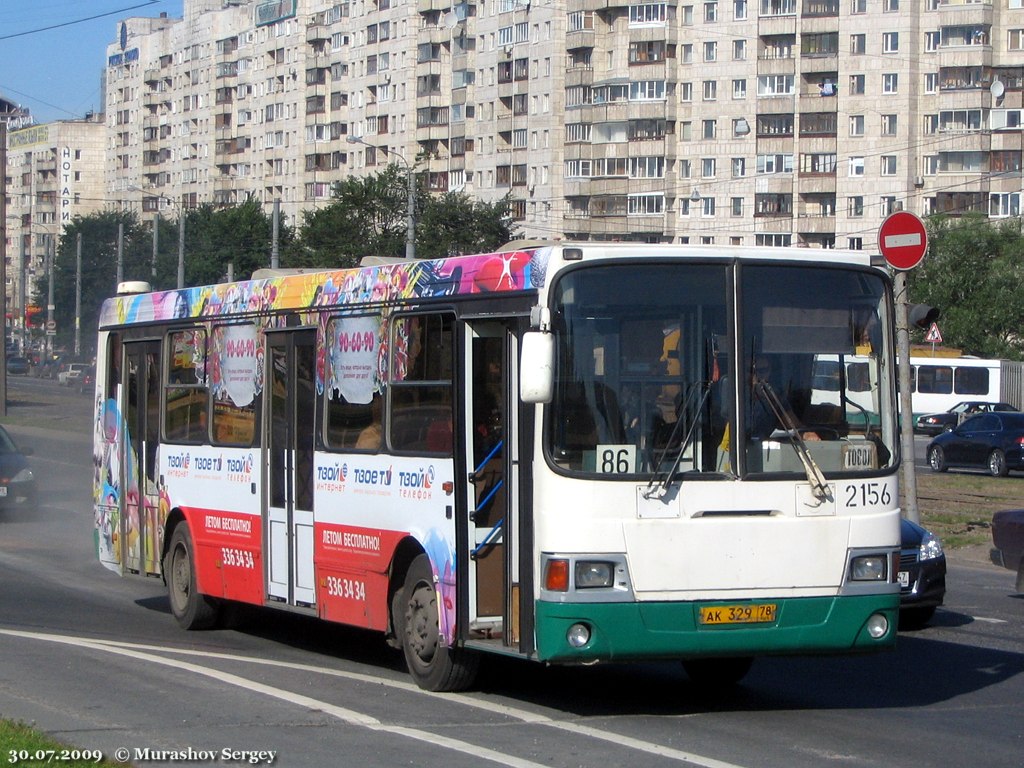 Санкт-Петербург, ЛиАЗ-5256.25 № 2156