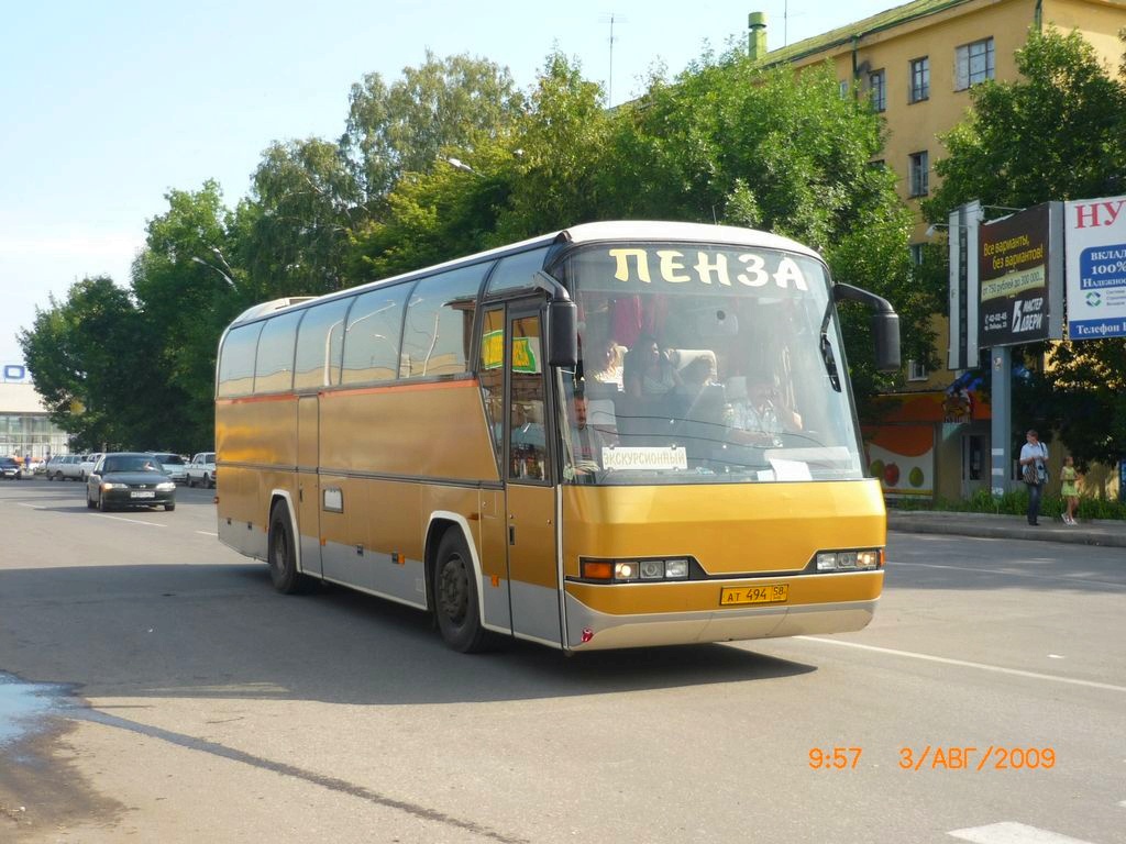 Пензенская область, Neoplan N214SHD Jetliner № АТ 494 58