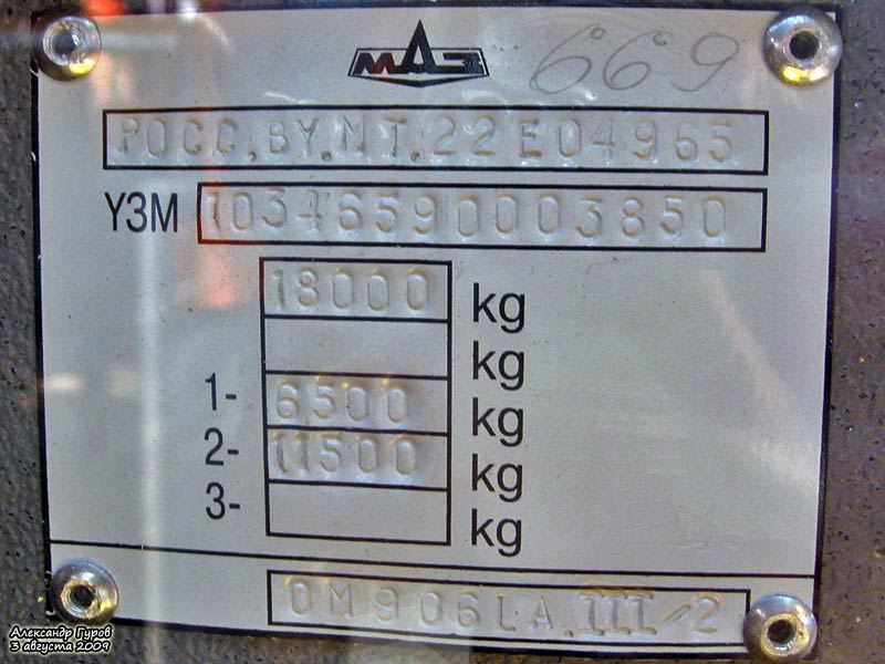 Москва, МАЗ-103.465 № 09282