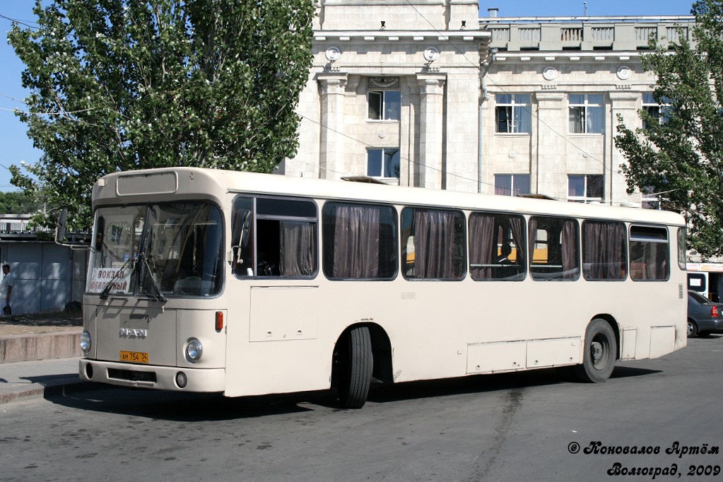 Волгоградская область, MAN 192 SL200 № АМ 754 34