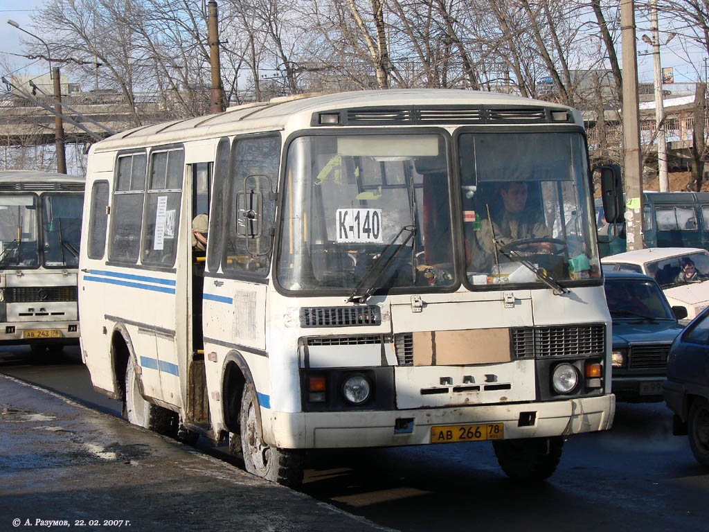 Санкт-Петербург, ПАЗ-32053 № АВ 266 78