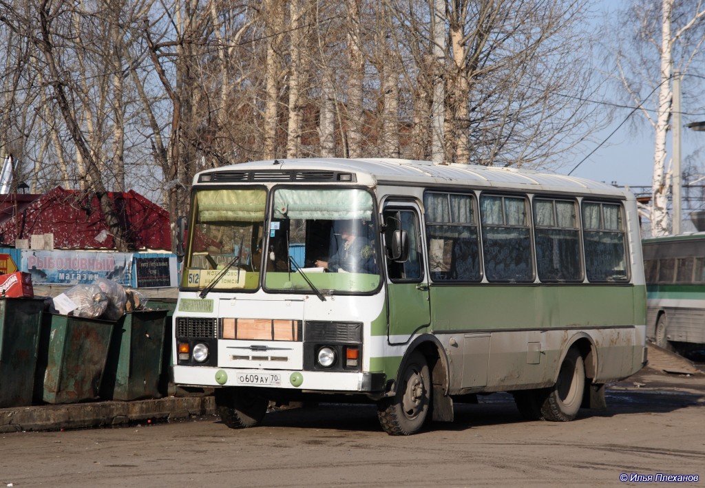 Томская область, ПАЗ-3205 (00) № О 609 АУ 70