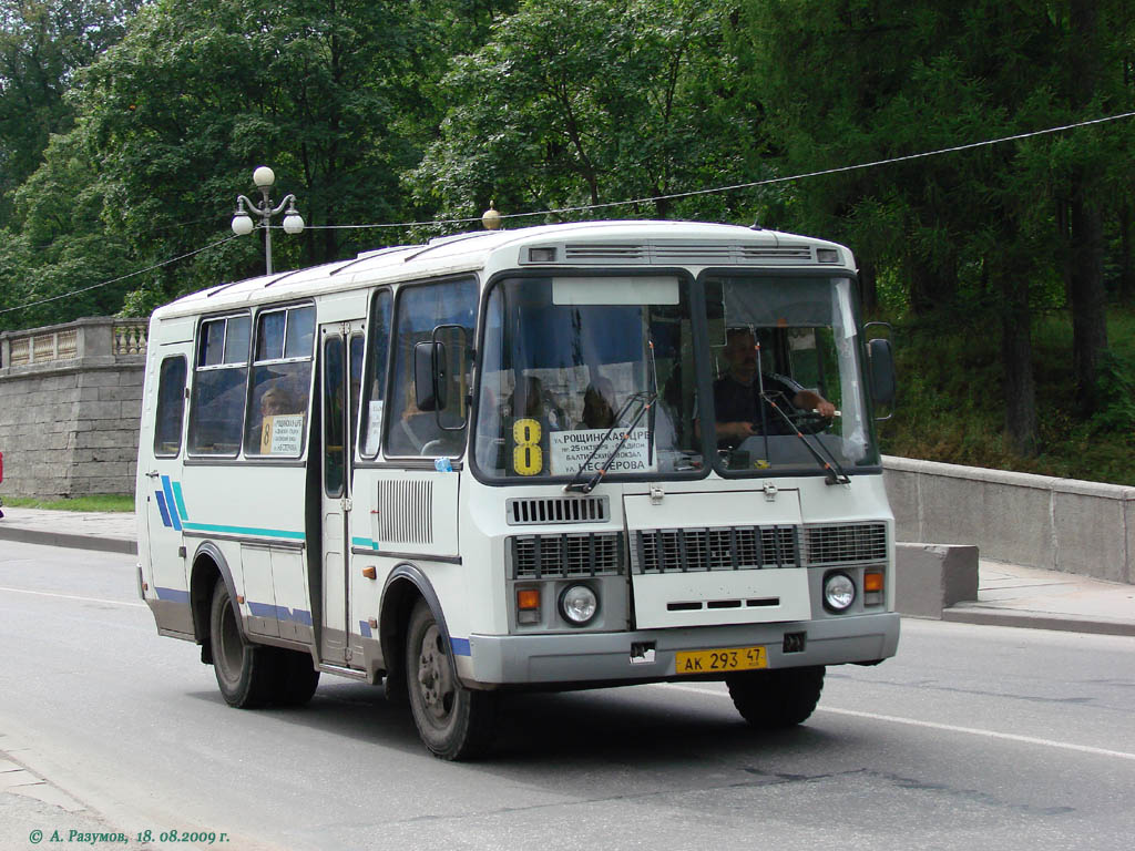 Ленинградская область, ПАЗ-32053 № АК 293 47