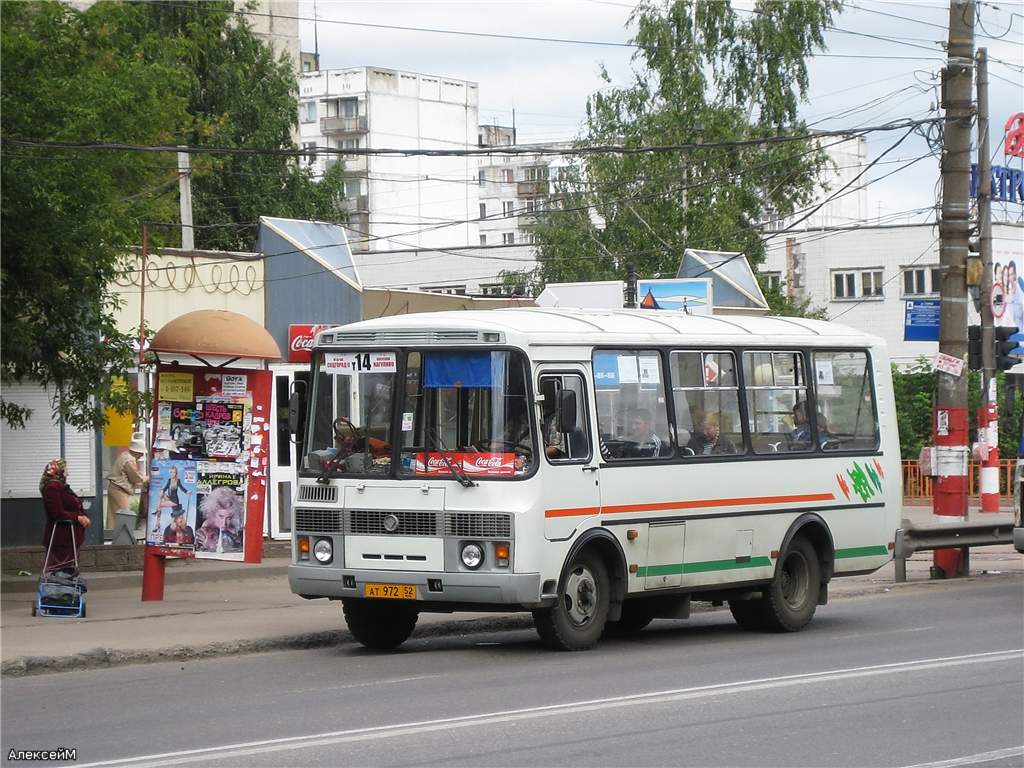 Нижегородская область, ПАЗ-32054 № АТ 972 52