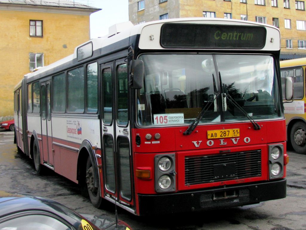 Murmansk region, Van Hool 160 # АВ 287 51