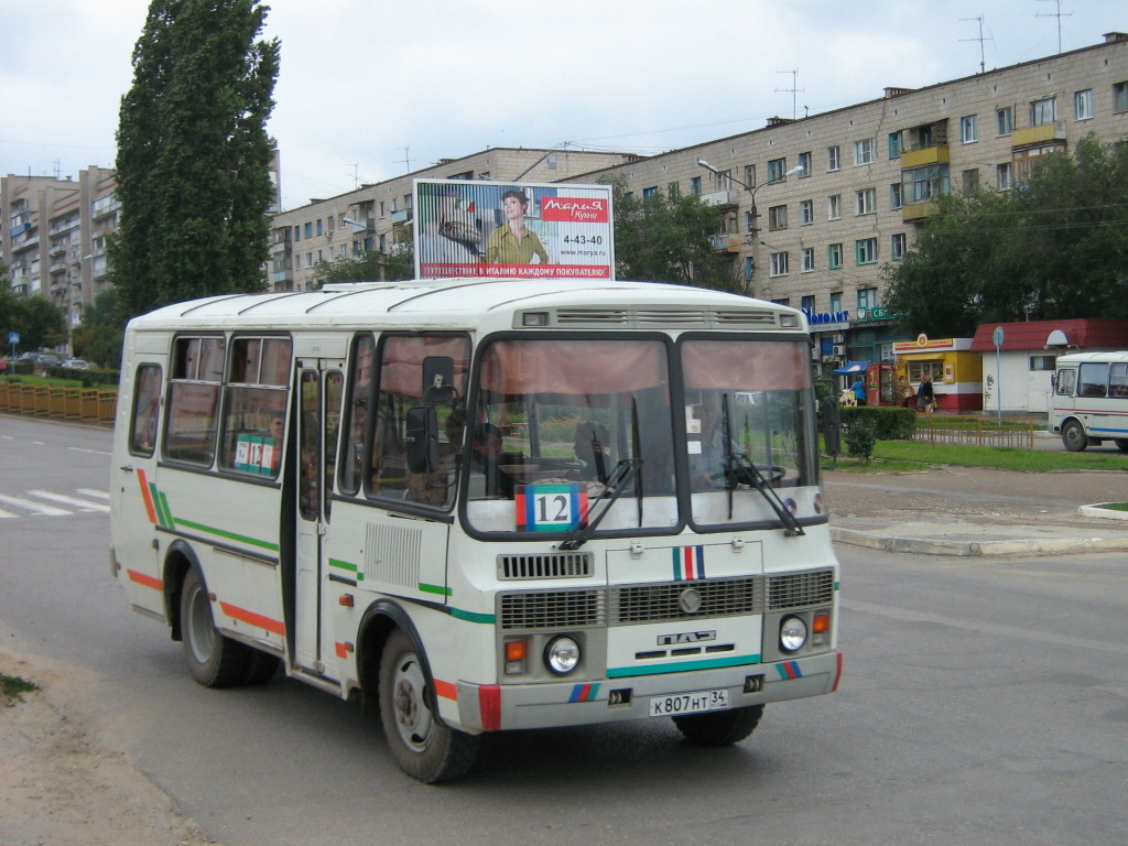 Волгоградская область, ПАЗ-32053 № К 807 НТ 34