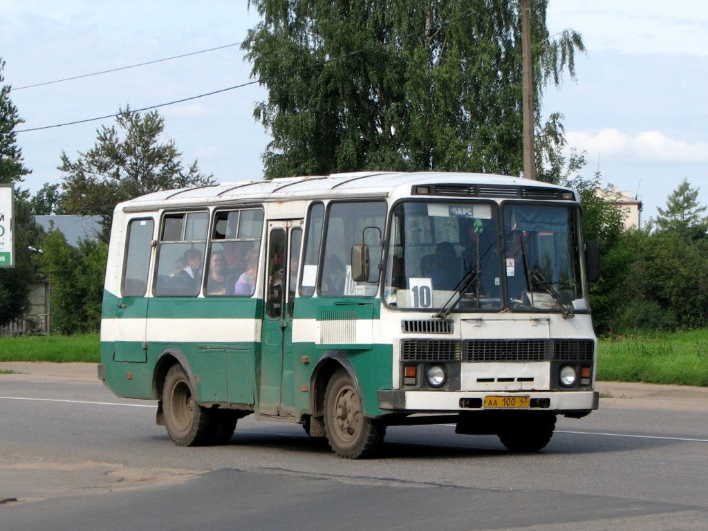 Ленинградская область, ПАЗ-3205-110 № АА 100 47