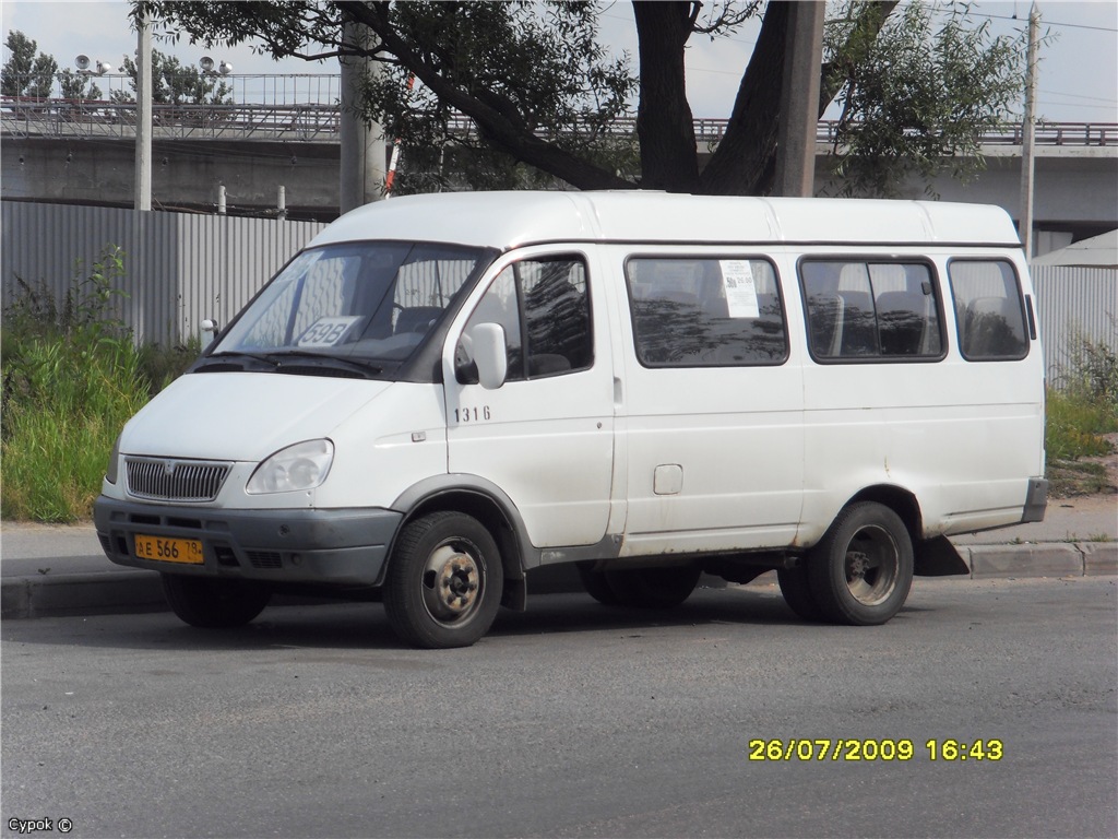 Petrohrad, GAZ-322131 (X78) č. 1316