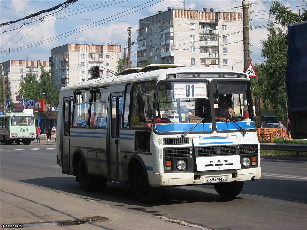 Нижегородская область, ПАЗ-32054 № У 597 УМ 52