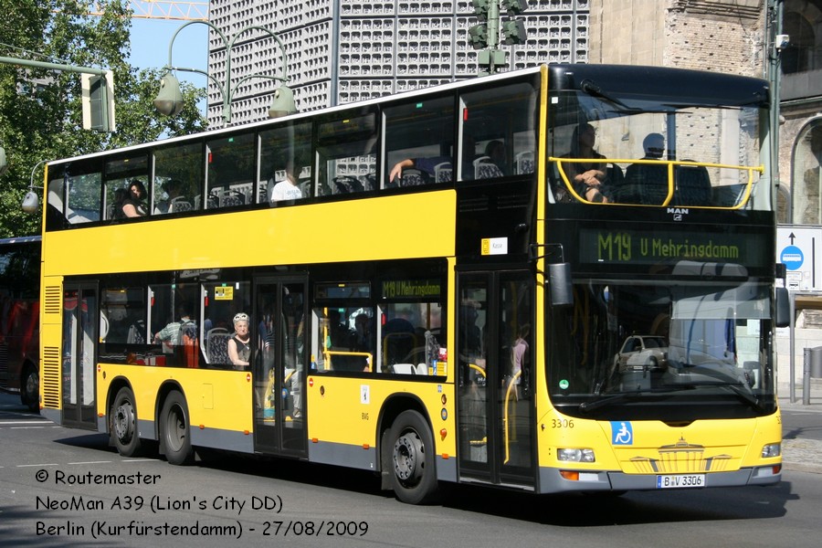 Берлин, MAN A39 Lion's City DD ND313 № 3306