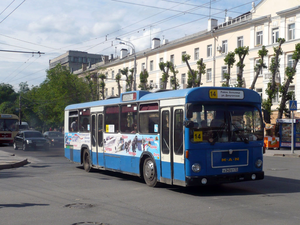 Тюменская область, MAN 192 SL200 № А 343 ЕТ 72