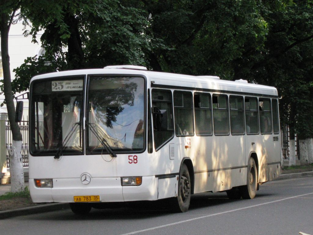 Вологодская область, Mercedes-Benz O345 № 58