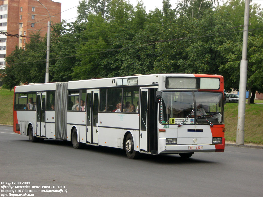 Могильовська область, Mercedes-Benz O405G № 2386