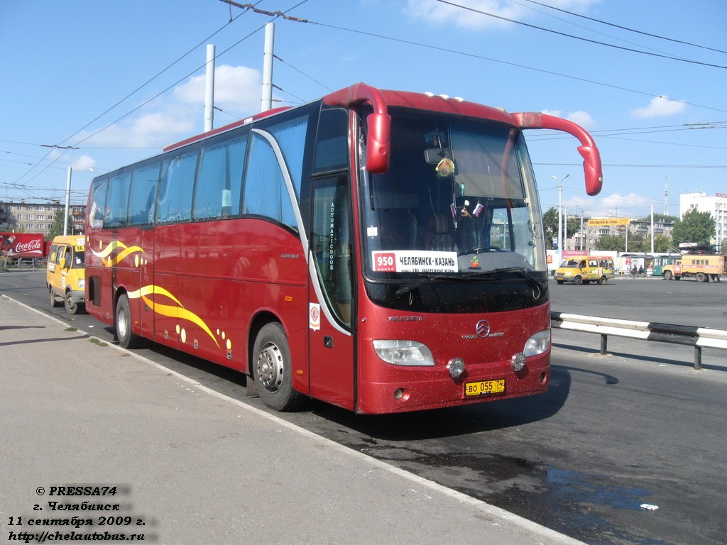 Челябинская область, Golden Dragon XML6129E1A Grand Cruiser № ВО 055 74 —  Фото — Автобусный транспорт