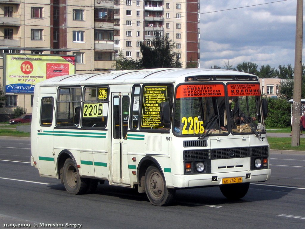 Санкт-Петербург, ПАЗ-32053 № 7511