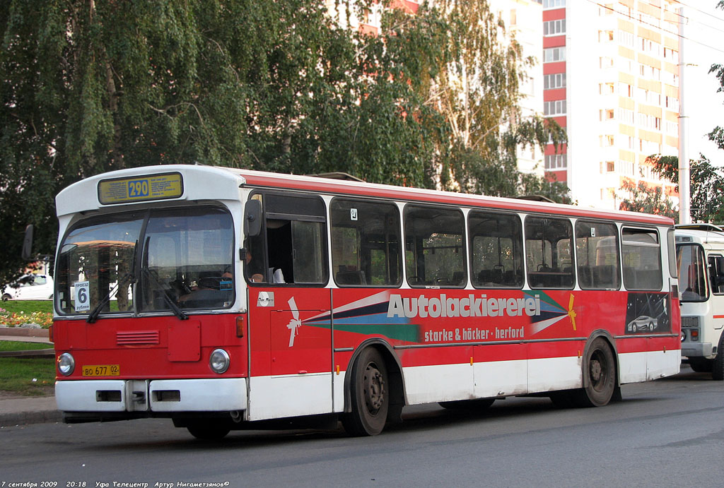 Башкортостан, Mercedes-Benz O305 № ВО 677 02