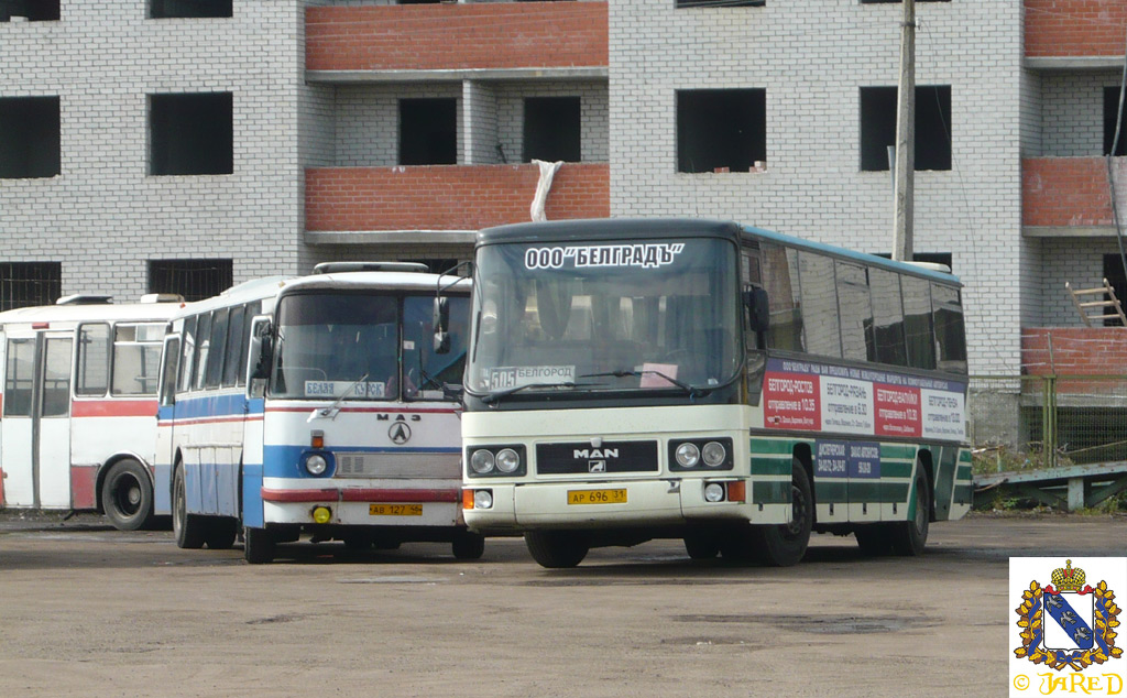 Курская область, ЛАЗ-699Р № АВ 127 46; Белгородская область, MAN 893 ÜL**2 № АР 696 31