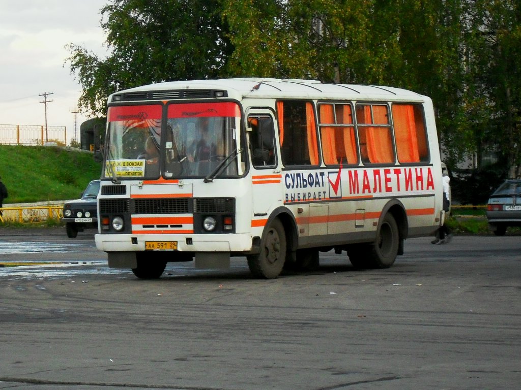 Архангельская область, ПАЗ-32054 № АА 591 29