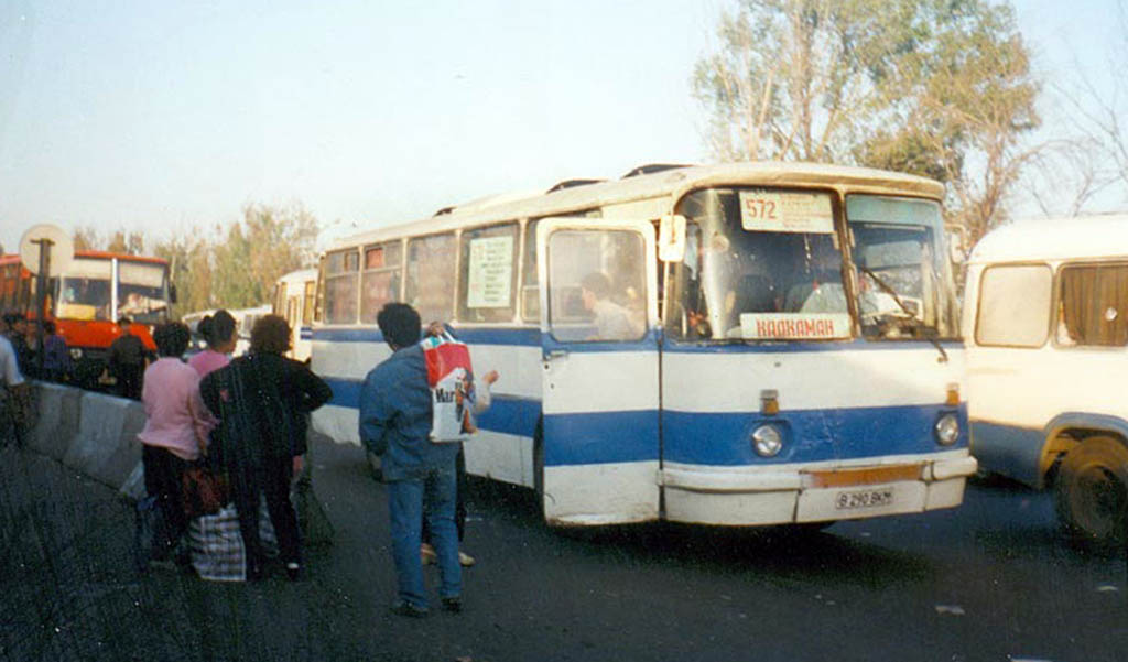 Almaty, KAvZ-685M # 2801; Almaty, LAZ-697R # B 290 BKM