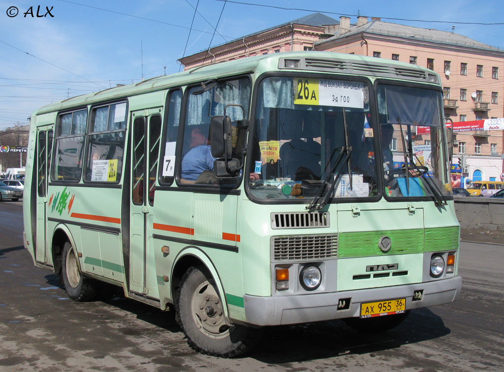 Воронежская область, ПАЗ-32054 № АХ 955 36