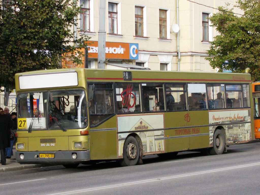 Владимирская область, MAN 791 SL202 № ВТ 795 33