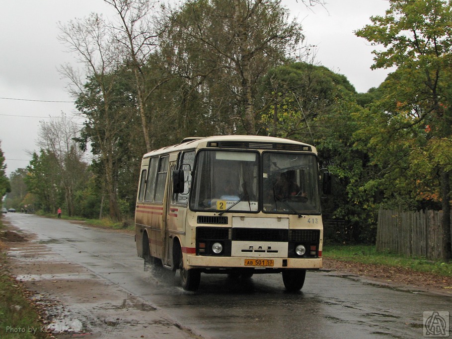 Новгородская область, ПАЗ-3205-110 № 413