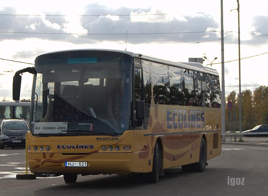 Латвия, Neoplan N316K Euroliner № HJ-521