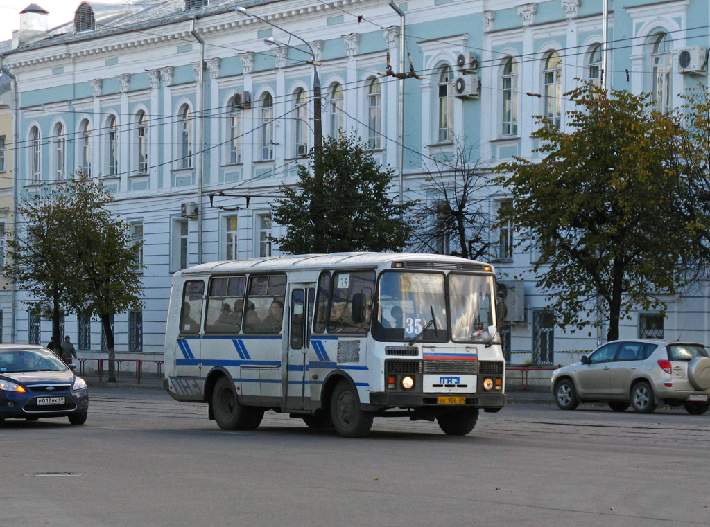 Tverės regionas, PAZ-3205-110 Nr. АК 926 69; Tverės regionas — Route cabs of Tver (2000 — 2009).