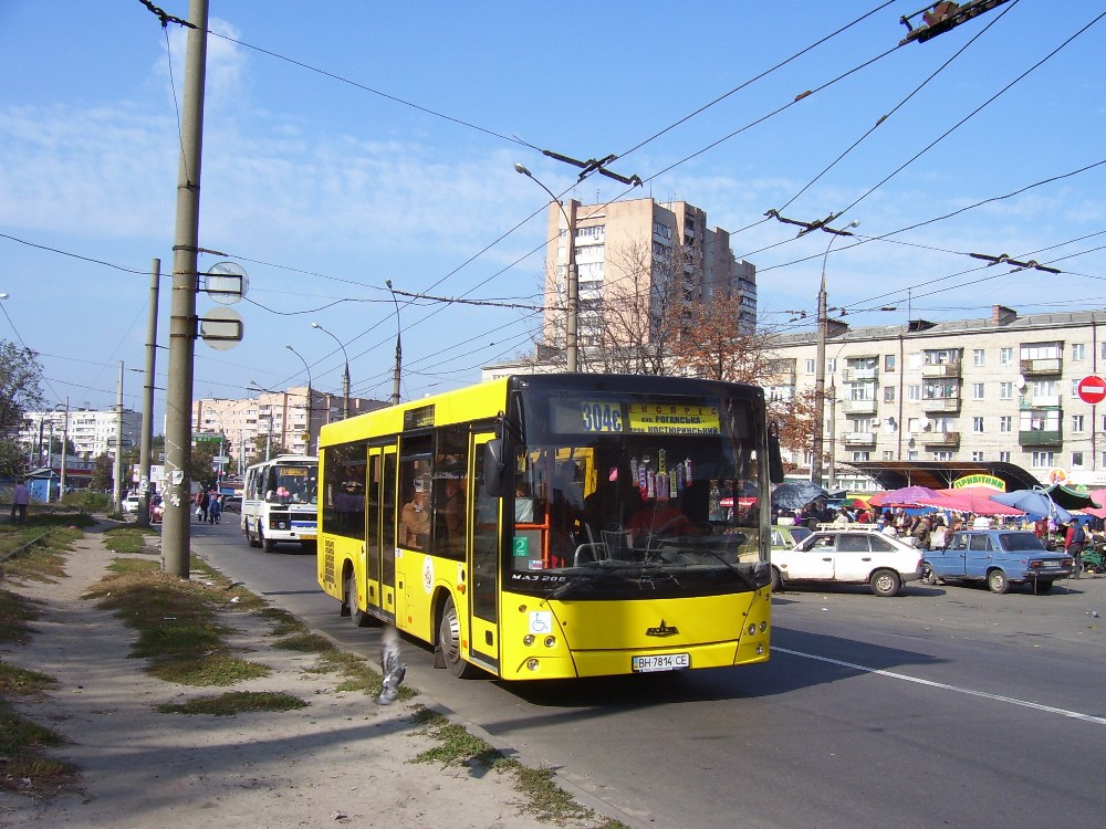 Kharkov region, MAZ-206.060 # BH 7814 CE