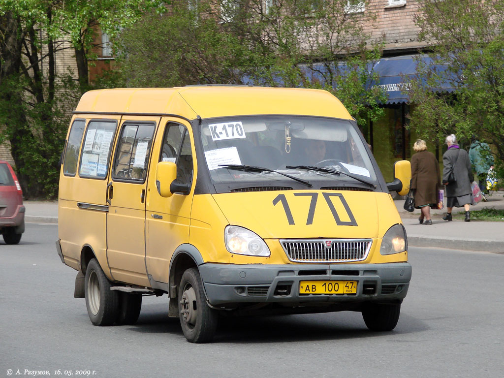 Санкт-Петербург, ГАЗ-322132 (XTH, X96) № АВ 100 47