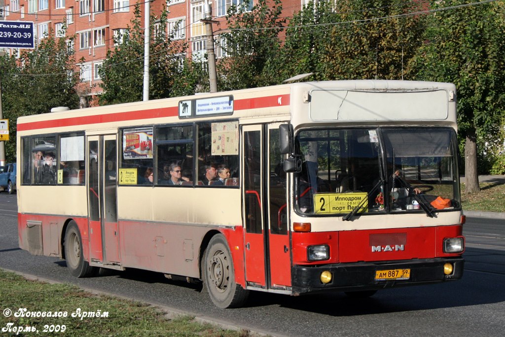 Пермский край, MAN 791 SL202 № АМ 887 59