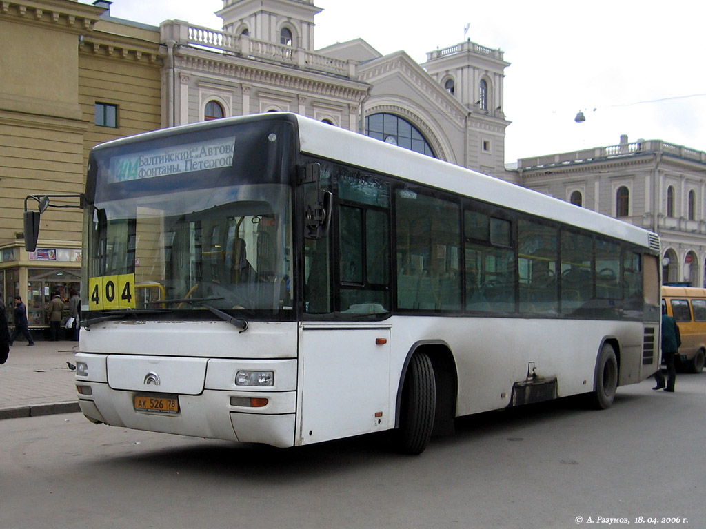 Санкт-Петербург, Yutong ZK6118HGA № АК 526 78