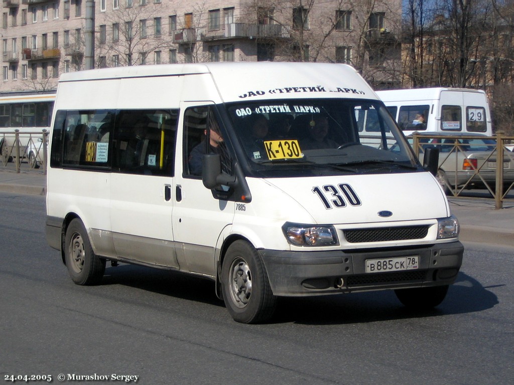 Санкт-Петербург, Ford Transit 350 LWB № В 885 СК 78 — Фото — Автобусный  транспорт