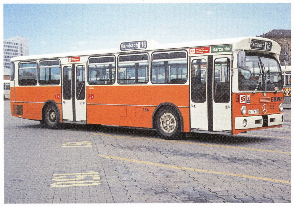 Hesse, Mercedes-Benz O305 # 156; Hesse — Postkarten „Busse in Wiesbaden“