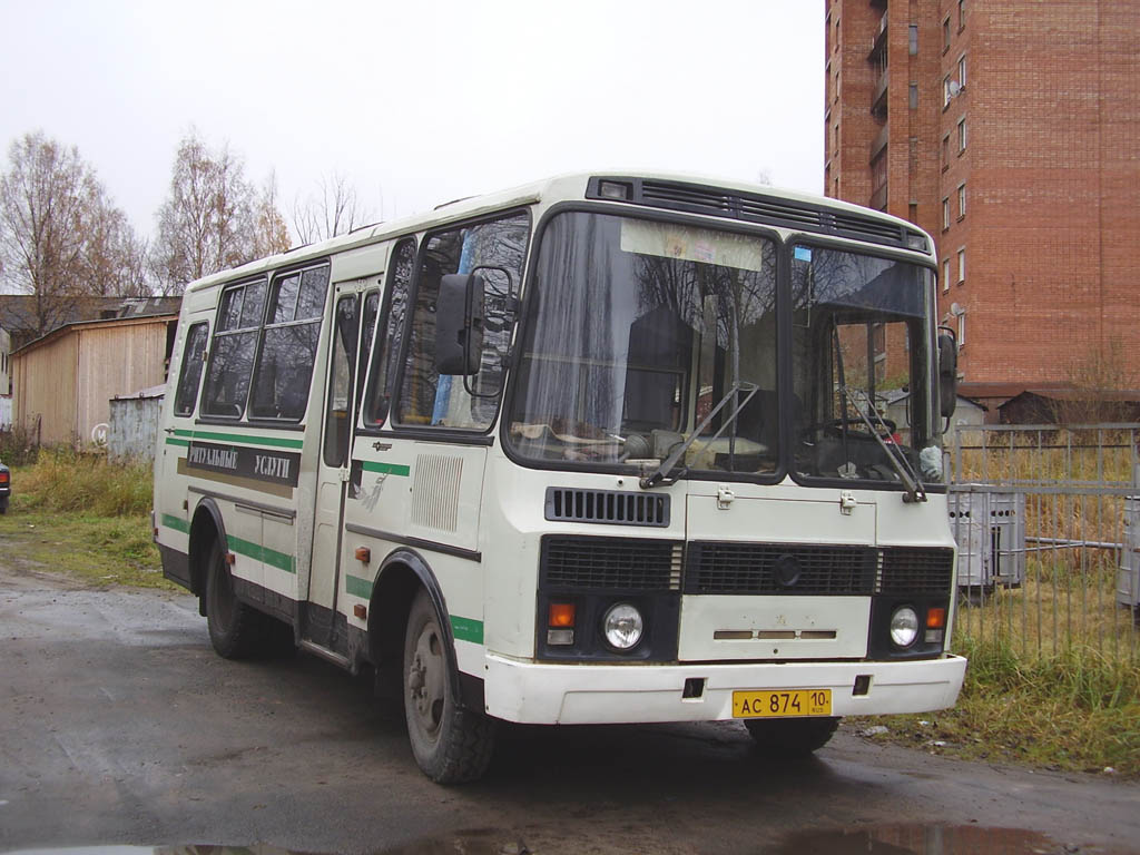 Карелия, ПАЗ-32053 № АС 874 10