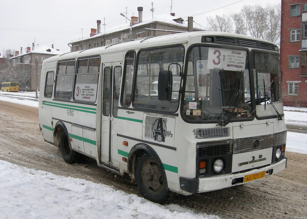 Obwód kemerowski - Kuzbas, PAZ-32053 Nr 686