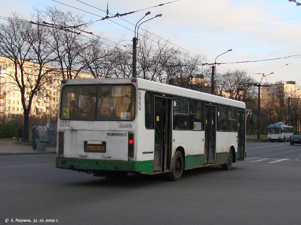 Санкт-Петербург, ЛиАЗ-5256.25 № 1252