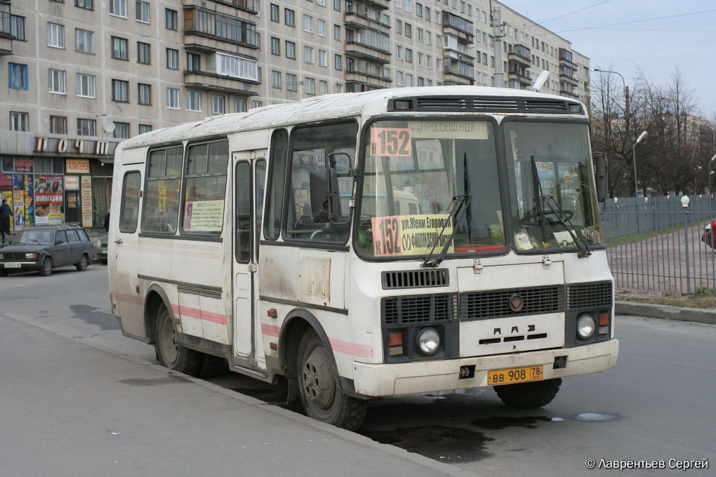 Санкт-Петербург, ПАЗ-3205-110 КТ-201Б № ВВ 908 78