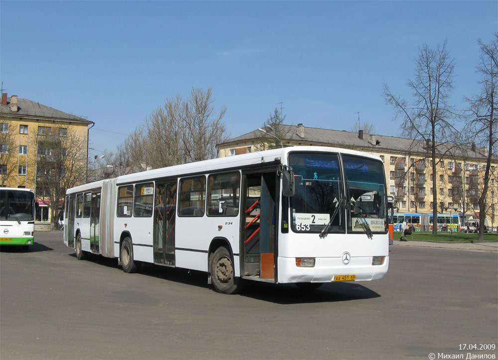 Псковская область, Mercedes-Benz O345G № 653