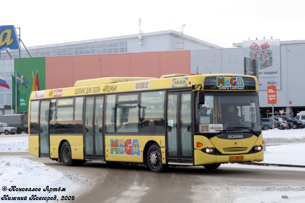 Нижегородская область, Scania OmniLink I (Скания-Питер) № АР 398 52